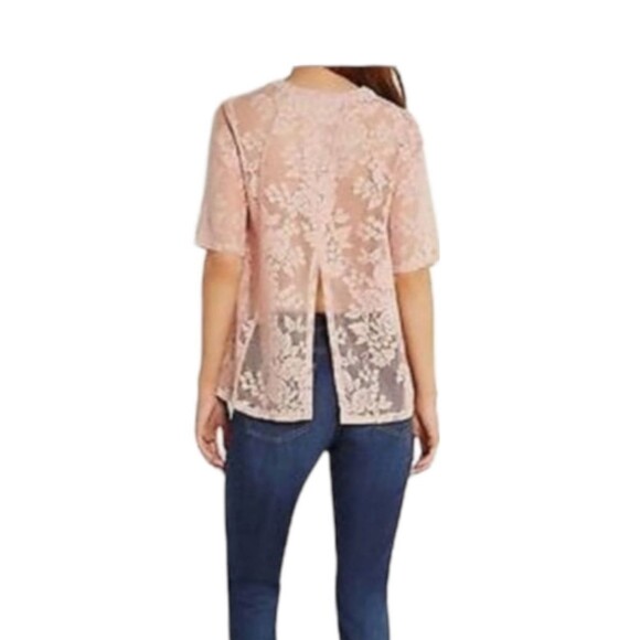 BCBGENERATION Floral Lace Open-back Top Size XSMALL - Picture 2 of 16